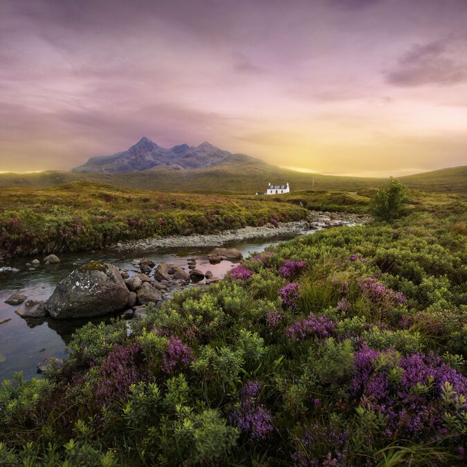 Landschaft in den schottischen Highlands Landschaft in den schottischen Highlands